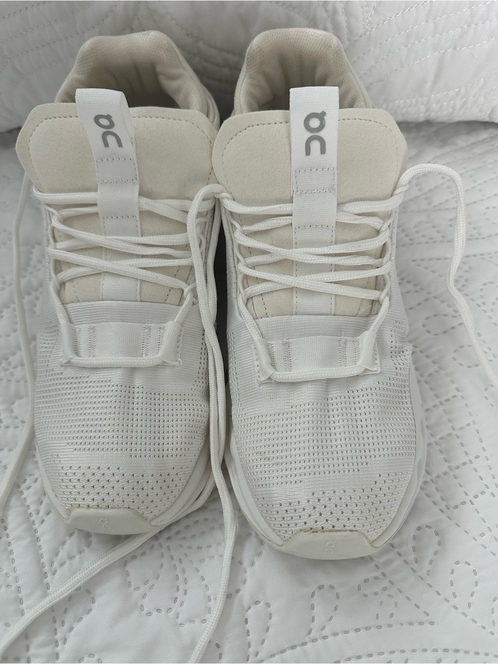 On Running Men's Neutral White Trainer Sneakers